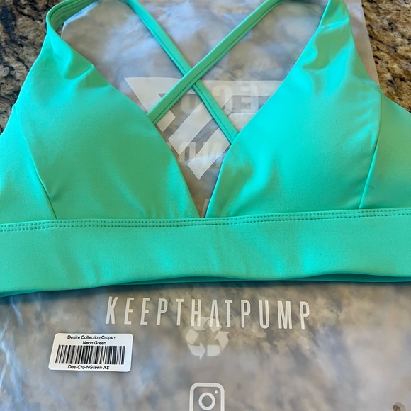 Keep That Pump Other - KEEPTHATPUMP DESIRE CROP - NEON GREEN